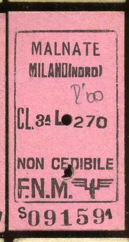 Biglietto treno ferrovia - biglietto,