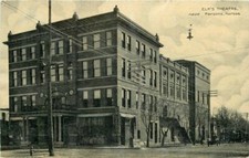 C-1910 Elks Theater Parksons Kansas #11856 Postcard 12142