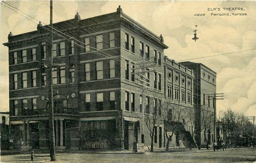 Cartolina 1910 elks theater - cartolina,
