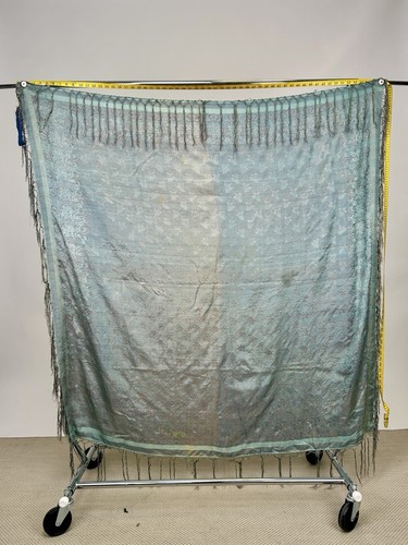 Antico scialle grande jacquard