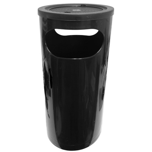 Posacenere con gettacarte nero - posacenere,