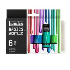 Liquitex Basics Set di metalli acrilici - 6 x 22 ml