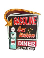 Targa in Latta "Stazione Gas"