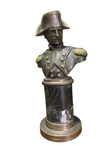 Scultura bronzetto busto