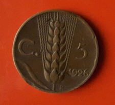 5 CENTESIMI 1926 ERRORE - ASSE