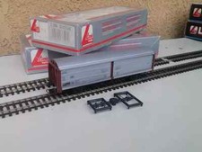 LIMA 303566 VAGONE 2 ASSI DB PORTELLONI SCORREVOLI,CON SCATOLA COMPATIBILE