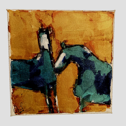 Quadro astratto acrilico