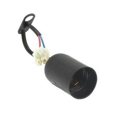 Portalampada nero e27 con - e27, cavo