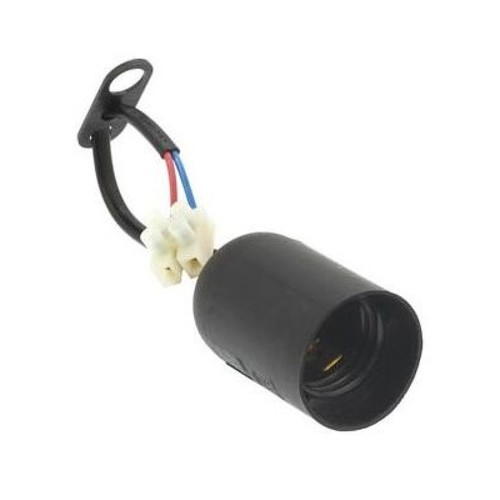 Portalampada nero e27 con cavo - portalampada,