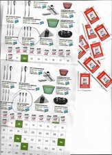 2 schede con  10 Bollini +