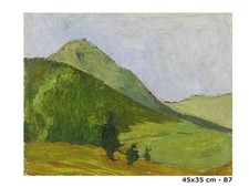 QUADRO PAESAGGIO URBANO VINTAGE EPOCA '900 FIRMATO DIPINTO OLIO SU TAVOLA B7