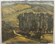 Antica Olio su Tela Firmato