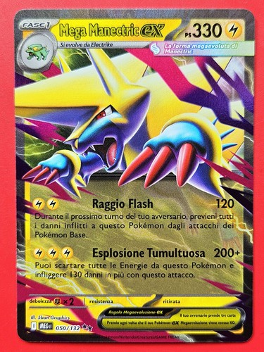 Carta pokemon mega manectric - pokemon,