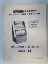 MANUALE ISTRUZIONI JUKEBOX JUKE-BOX ARCADE - SEEBURG STEREO PHONOGRAPH SB100