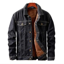 Giacca denim sherpa pile
