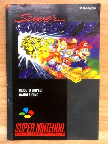 Super gameboy notice - super,