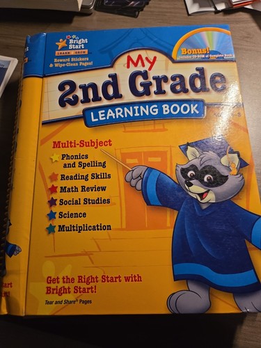 2nd grade learning book - book, bright