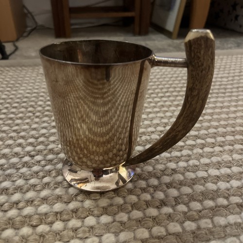 Antique silverplate antler - silverplate,