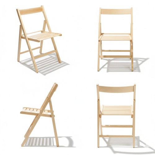 Sedia pieghevole legno - pieghevole,