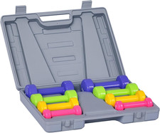 Manubri Pesi, Set Manubri Palestra Da 10Kg Con Valigetta 4 Paia Di Manubri Color