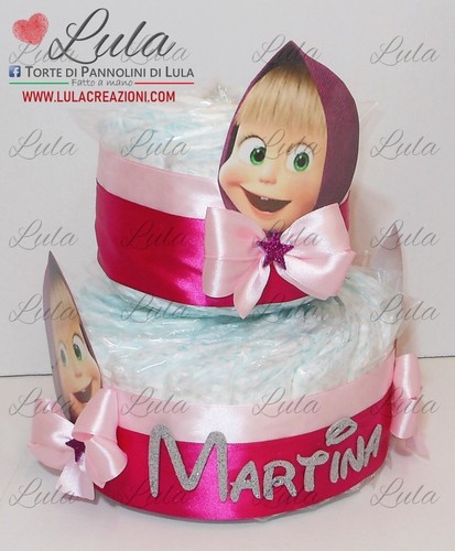 Torta pannolini cartoons - torta,