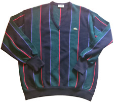 LACOSTE CHEMISE maglione chemise pura lana vergine, vintage anni 80, retrò