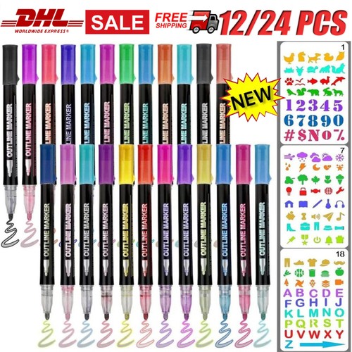 Penne outline colori - 12/24,