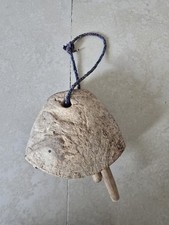 Campana Mucca In Legno Vintage