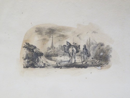 Scuola francese xix - francese, disegno