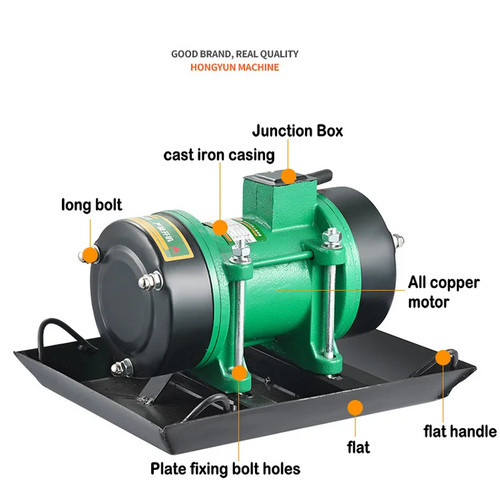 Vibratore piastra attaccata