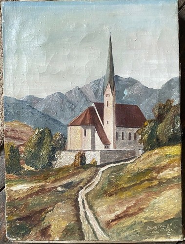 Dipinto olio burgmayr - dipinto,