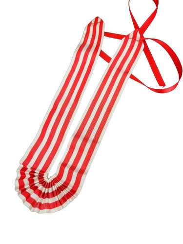 Nastro righe bianco rosso - nastro,