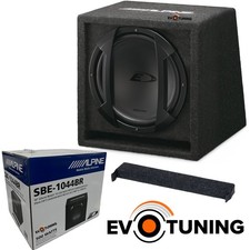 Subwoofer in Cassa per Auto Alpine SBE-1044BR Sub Reflex/Chiusa 25 cm 500W Nuovo