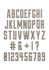 Sizzix Thinlits Set di Fustelle 41 Pezzi Alphanumeric Emporium di Tim Holt