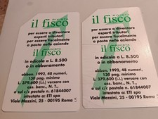 carte telefoniche rare Sip 5000 E 10000 IL FISCO Rivista