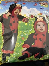 COSTUME - VESTITO CARNEVALE - COCCINELLA BABY 18/24 mesi 72 cm