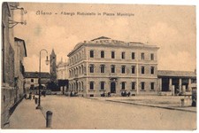 ABANO ALBERGO REBUSTELLO IN PIAZZA MUNICIPIO  1908