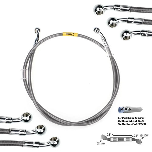 Tubo freno treccia - in,