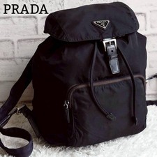 Zaino PRADA nero nylon pelle