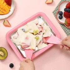 Macchina per yogurt fritto mini macchina per ghiaccio fatta in casa fai da te piastra per ghiaccio in acciaio inox