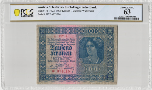 Pick 1922 austria - pick, #78