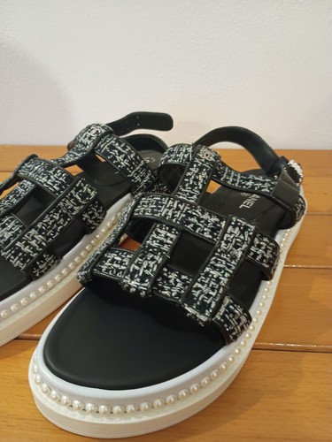 Sandalo chanel con - con, lacci