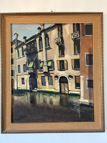 Quadro venezia vista canale - su,