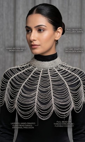 Mantello sposa perle - da,