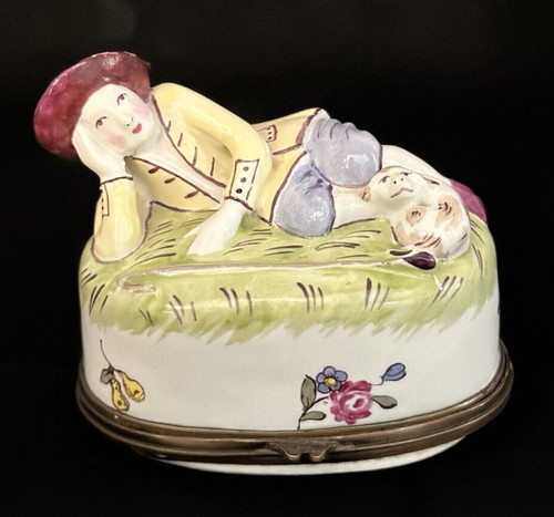 Snuff box porcellana stile - box,
