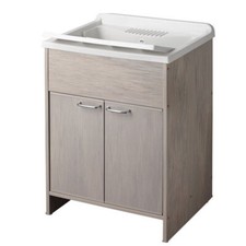 Mobile lavatoio rovere vasca