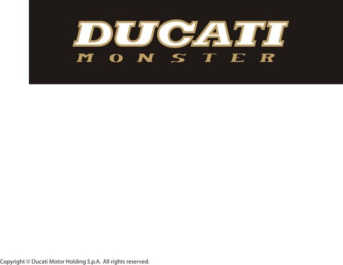 Adesivi ducati monster old - adesivi,
