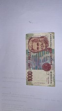 BANCONOTA MILLE 1000 LIRE MONTESSORI ANTONIO FAZIO 3 OTTOBRE 1990
