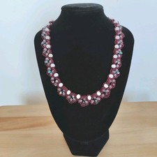 collana uncinetto filo lurex e