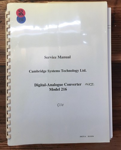 Cambridge systems model 216 - model,